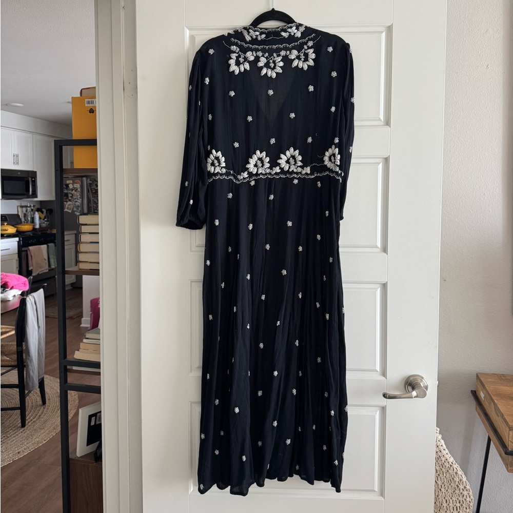 Free People Black and White Maxi Dress - Picture 4 of 7